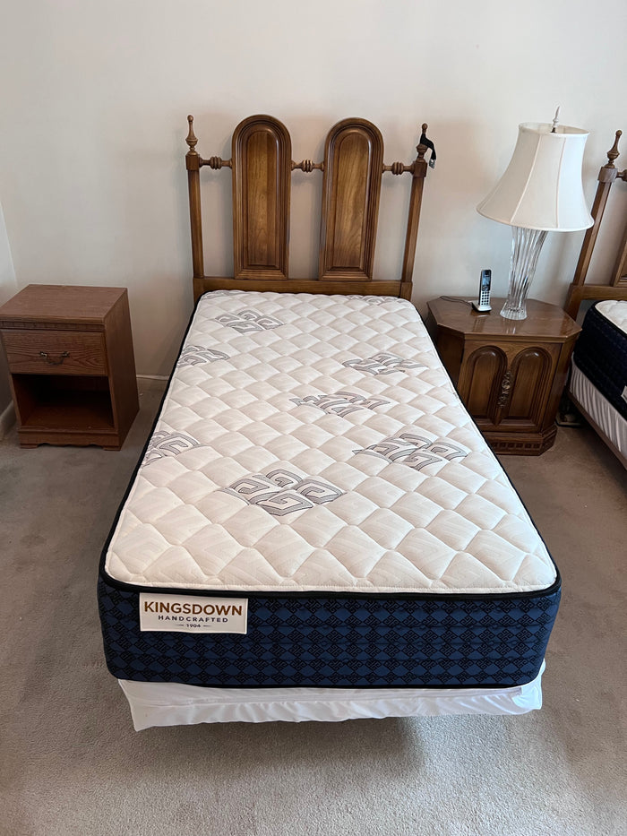 Twin Wood Bed Frame + Mattress # 1