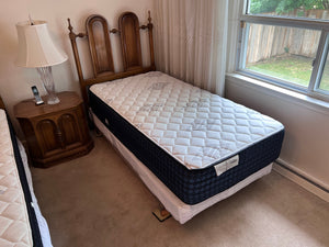 Twin Wood Bed Frame + Mattress # 2