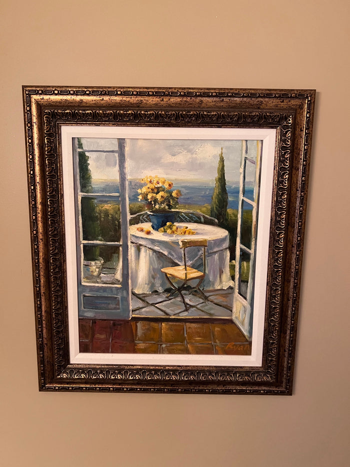 Oil Painting- Balcony Scene