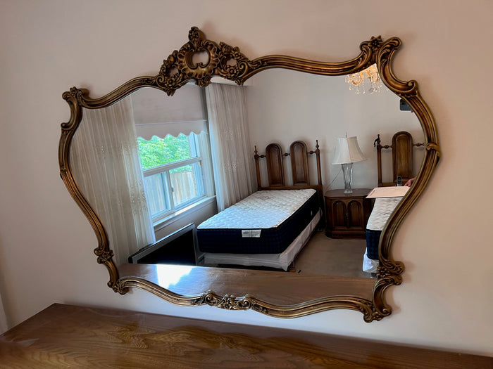 Vintage Gold Wood Mirror