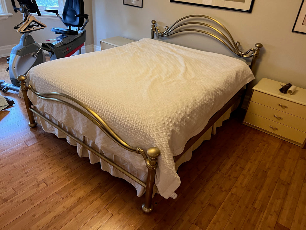 "Cantu Furniture" Authentic King Brass Bed (COA Included)