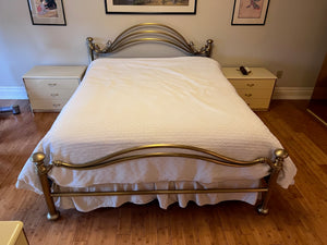 "Cantu Furniture" Authentic King Brass Bed (COA Included)