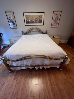 "Cantu Furniture" Authentic King Brass Bed (COA Included)