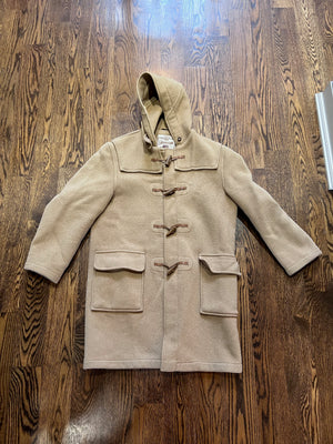 Gloverall Duffle Tan Wool Coat- Size 40