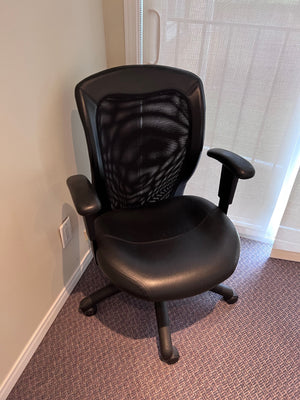 Black Leather Office Chair
