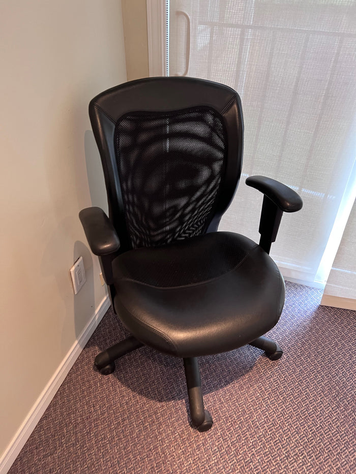 Black Leather Office Chair
