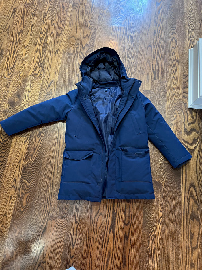 Youth Uniqlo Blue Winter Coat- Size 11-12