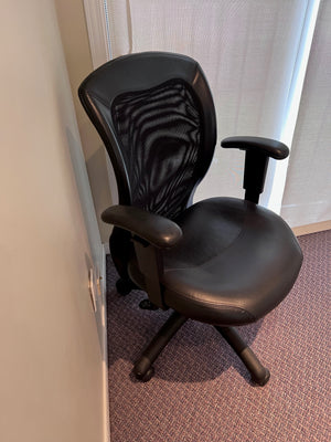 Black Leather Office Chair
