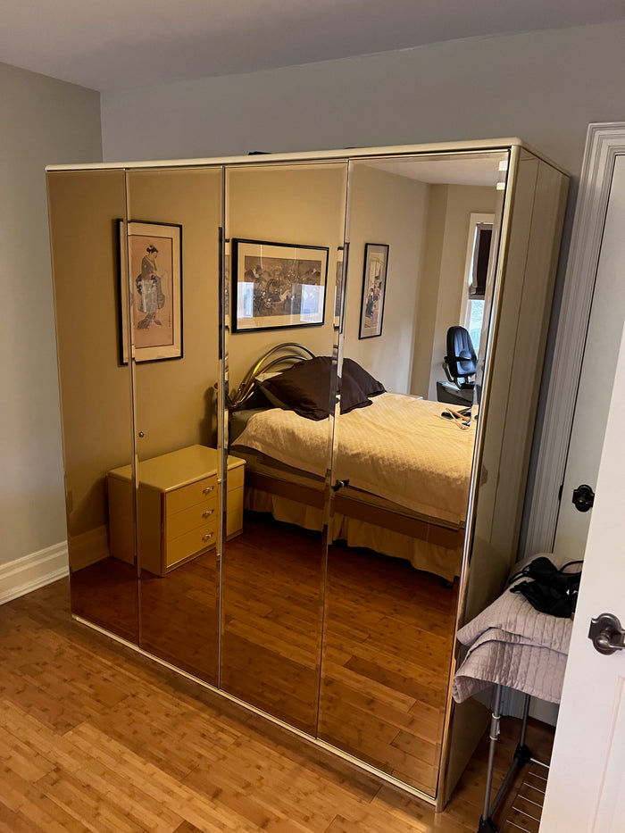 Mirrored Wall Unit/Wardrobe