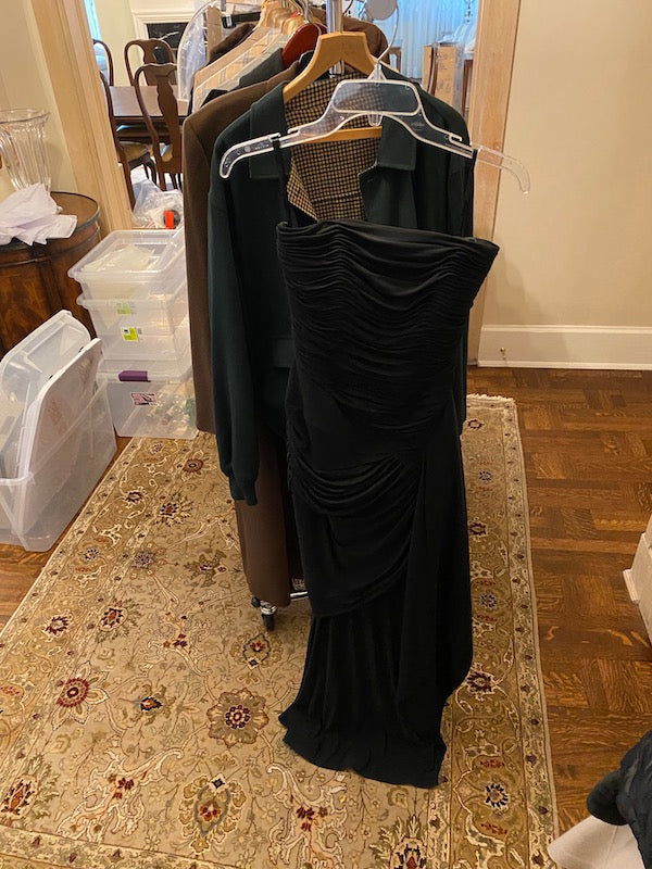 Women's 100% Silk Wayne Clark Black Dress, Size 4