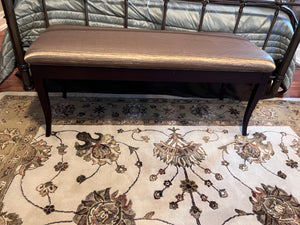 'Jamco Wood Products' Gold Upholstered Bench