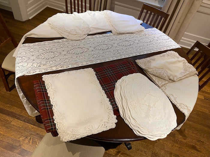 Vintage Table Runner and Placemat Lot