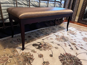 'Jamco Wood Products' Gold Upholstered Bench