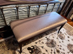 'Jamco Wood Products' Gold Upholstered Bench