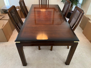 Solid Wood "Kroehler" Dining Table + 6 Chairs