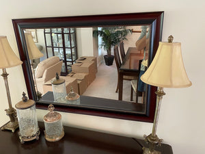 'Elegant Mirror', Wood