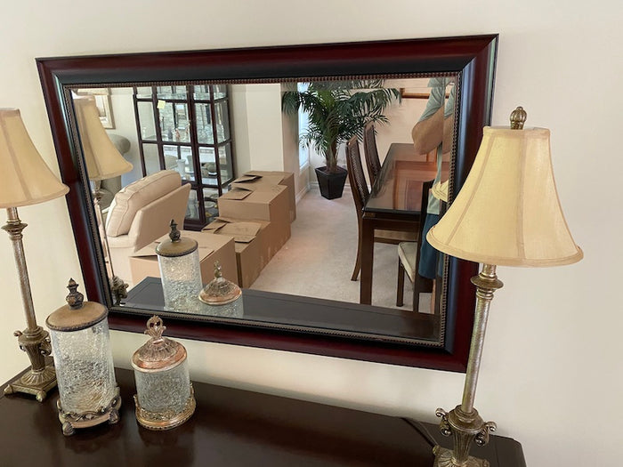 'Elegant Mirror', Wood
