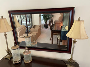 'Elegant Mirror', Wood