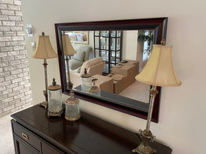 'Elegant Mirror', Wood