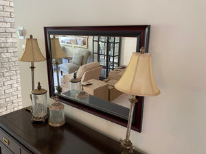 'Elegant Mirror', Wood