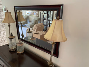 'Elegant Mirror', Wood