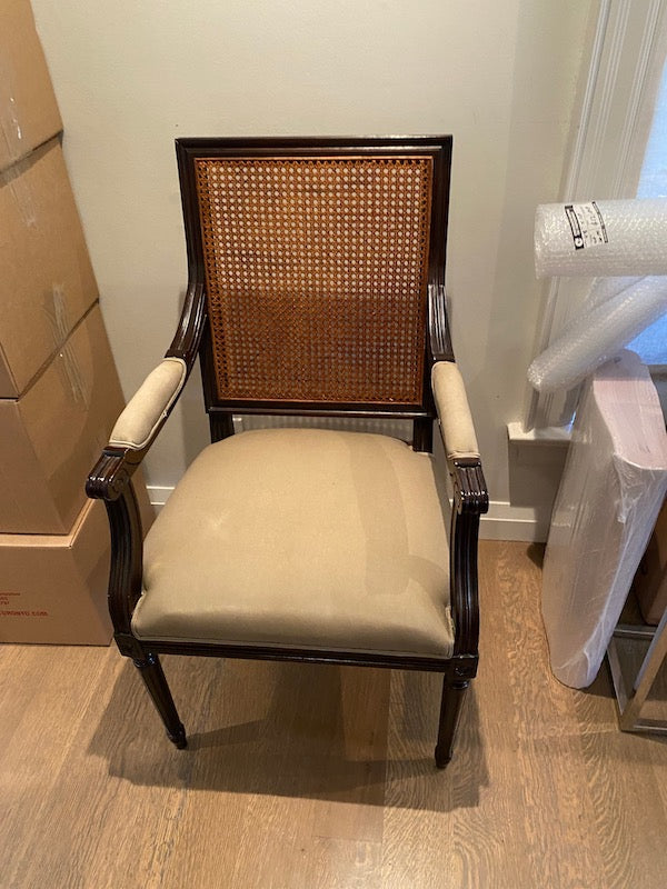 Pair of Cane Back Armchairs