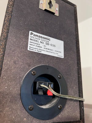 2 Panasonic Model No. SB-035 Speakers
