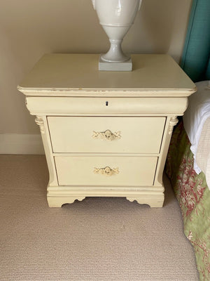 Vintage White Nightstand