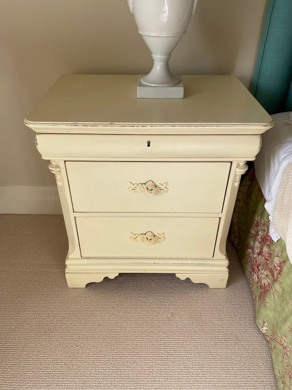 Vintage White Nightstand