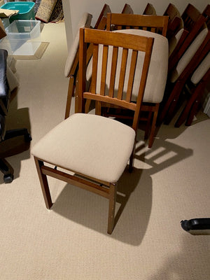 Stakmore Solid Wood Folding Chair with Padded Seat (*4 Available)