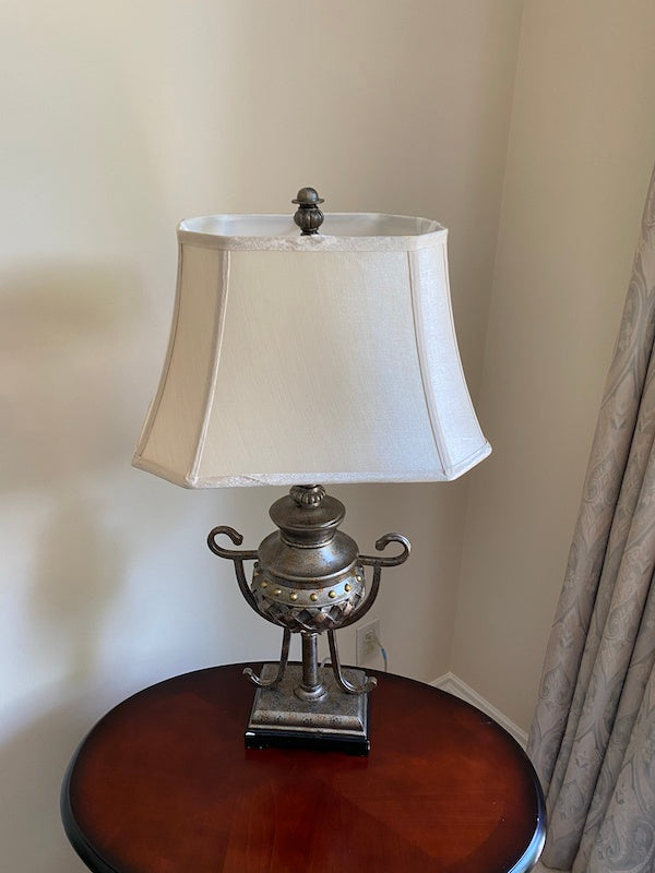 Silver Urn Style Table Lamp