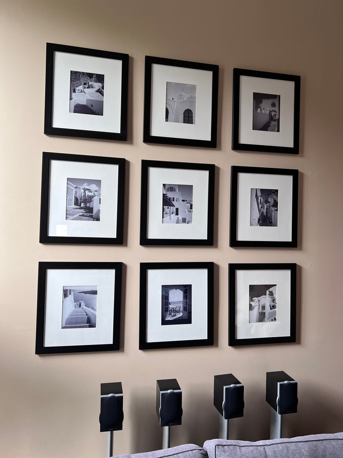 Set of 9 Framed Artistic Photographs, in Greece