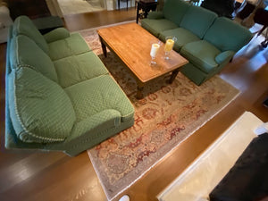 Beige & Red Wool Rug Handmade in Pakistan from ELTE- 9ft x 12ft
