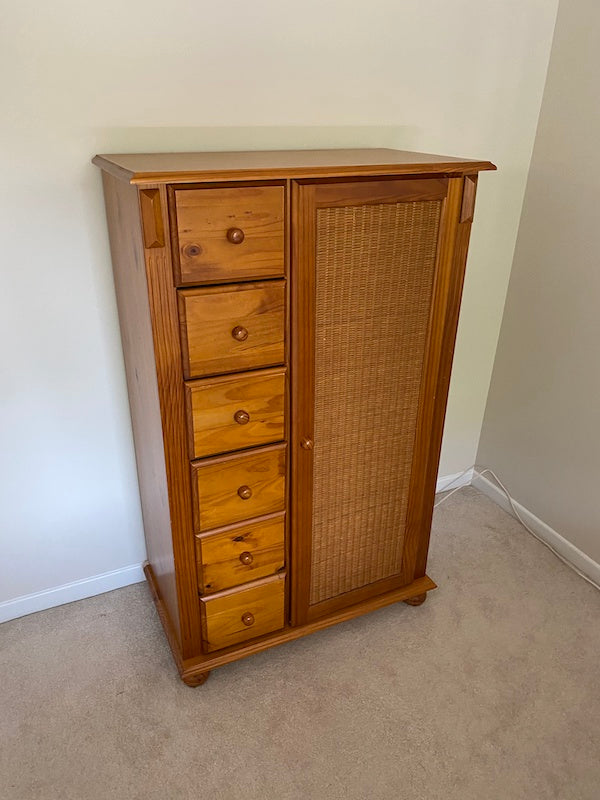 Wood Highboy Dresser