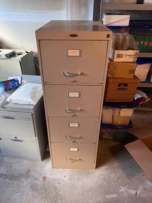 Vintage Cole-Steel Metal Filing Cabinet