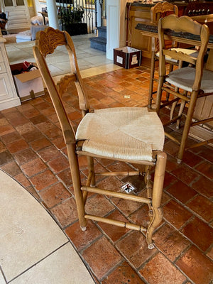 4 Custom Made Solid Wood Bar Stools (*price is PER BAR STOOL)