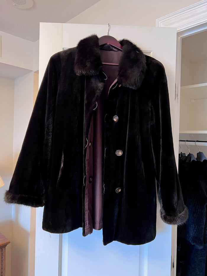 Women's Brown Mink Fur Coat