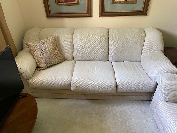 Grey Upholstered Sofa