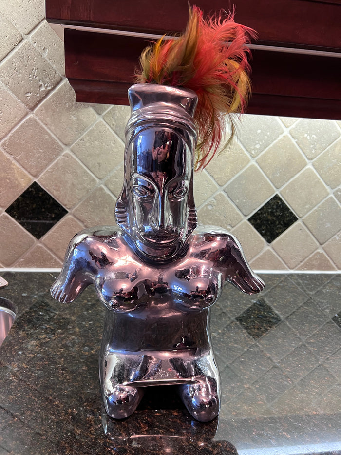 Chrome Metal Statue