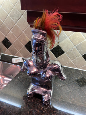 Chrome Metal Statue