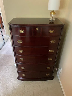 Antique 'Malcolm Furniture' Highboy Dresser