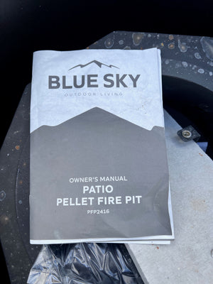 BLUE SKY OUTDOOR LIVING The Peak 24 in. x 16 in. Round Steel Wood Patio Fire Pit