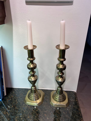 Pair of Brass Candle Holders