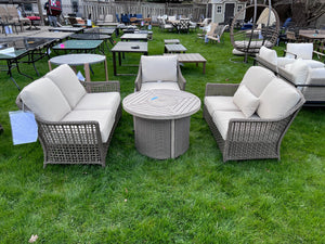 3 Piece Conversation Set + Propane Fire Pit