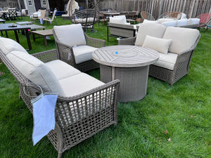 3 Piece Conversation Set + Propane Fire Pit