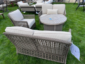 3 Piece Conversation Set + Propane Fire Pit