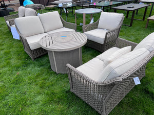 3 Piece Conversation Set + Propane Fire Pit