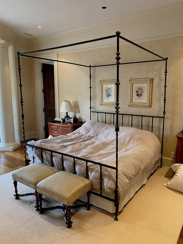 Wrought Iron King Canopy Bed