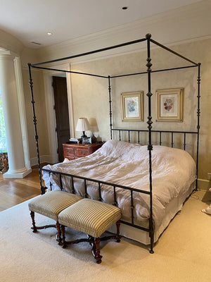 Wrought Iron King Canopy Bed