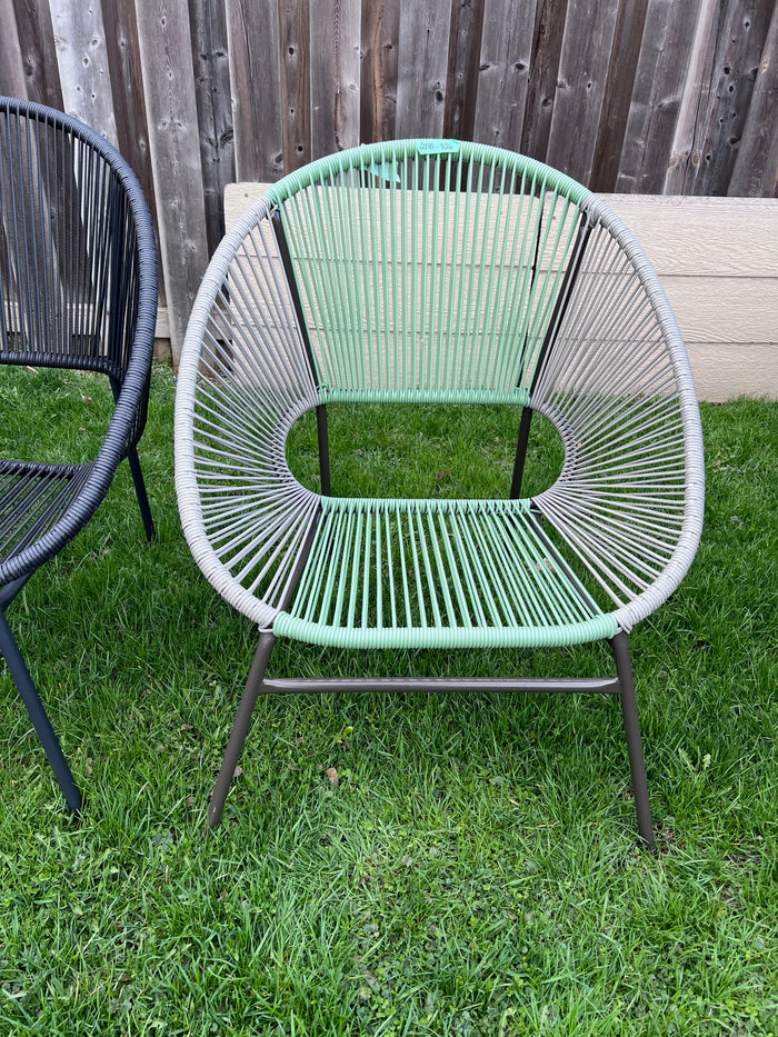 StyleWell Mix and Match Wicker Egg Patio Chair- Green
